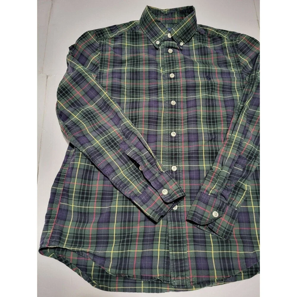 (#18) Polo Ralph Lauren Long Sleeve Button Down Size Kid's L(14-16) MULTICOLOR